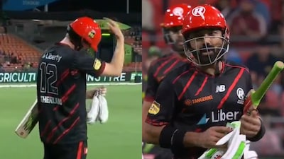 Mohammad Rizwan being asked to retire out.(PC: X)