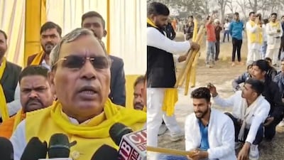 Addressing the gathering, Rajbhar said that more than 60% of parents and children in society lack essential information about education and career choices. (PTI)