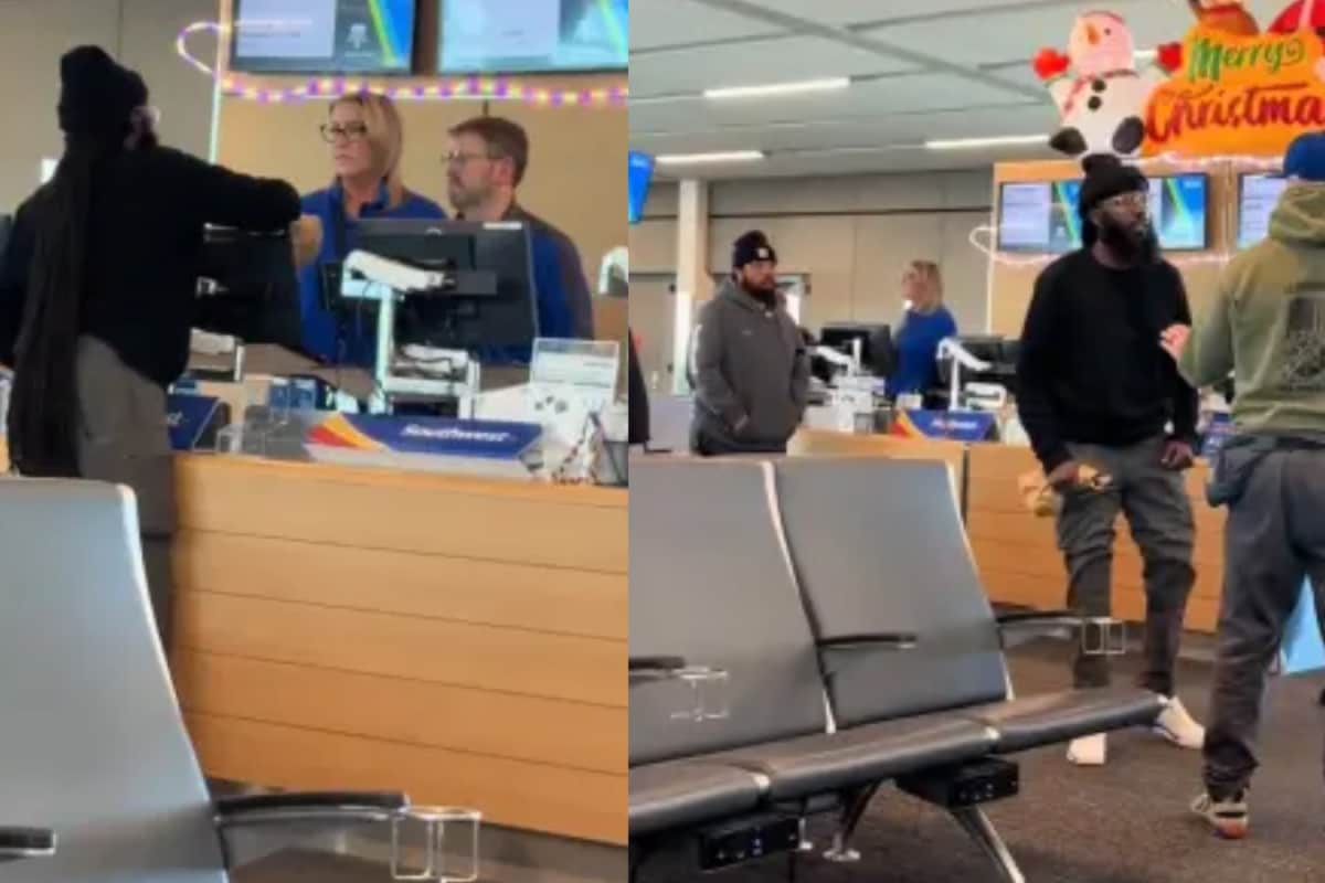 ‘I’ll Slap You’: Man Threatens Female Airline Staff In Viral Outburst At US Airport