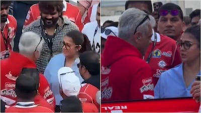 Nayanthara, Vignesh Shivan turn up at Dubai Autodrome to cheer for Ajith in The Dubai 24H Series