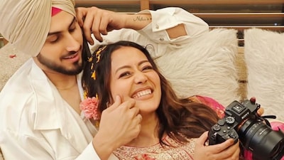 Neha Kakkar with husband Rohanpreet Singh amid speculation following her social media break posts.