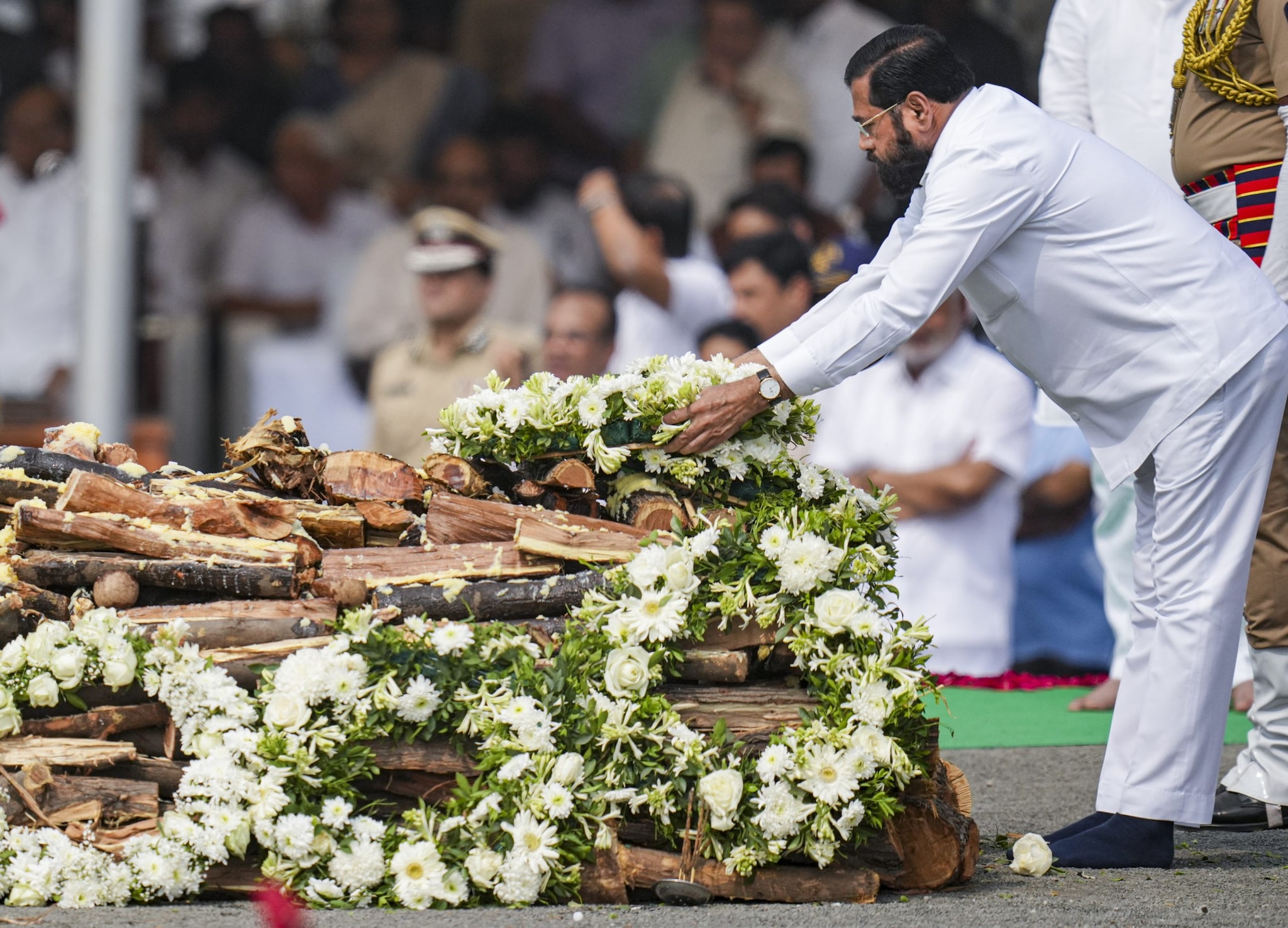 Last rites of Ajit Pawar in Pune