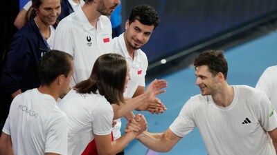 Hubert Hurkacz led Poland to their first United Cup title (AP)