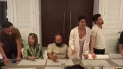 Priyanka Chopra And Nick Jonas Enjoy Family Night, Hop On Viral Whitney Houston Challenge 