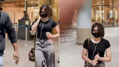 Rashmika Mandanna Stuns In Casuals As She Gets Papped At Airport | Watch Viral Video