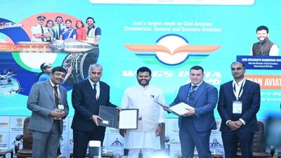 The MoU was formalised by Dr M Manickam, Chairman, SADSPL, and Artem Movsesyan, Chairman of the Board of Directors & CEO of OMNIPOL Group, and was formally announced in the presence of Minister for Civil Aviation Kinjarapu Rammohan Naidu during the inaugural session of Wings India 2026 on Thursday. Image/X