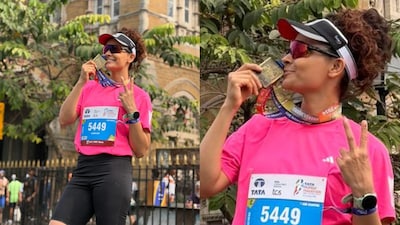 Saiyami Kher marked a deeply personal milestone as she completed 10 years since her first-ever run at the Mumbai Marathon, reflecting on how the race sparked her endurance journey and shaped her life.