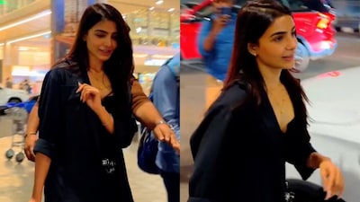 Samantha Ruth Prabhu was seen proudly flaunting her mangalsutra.