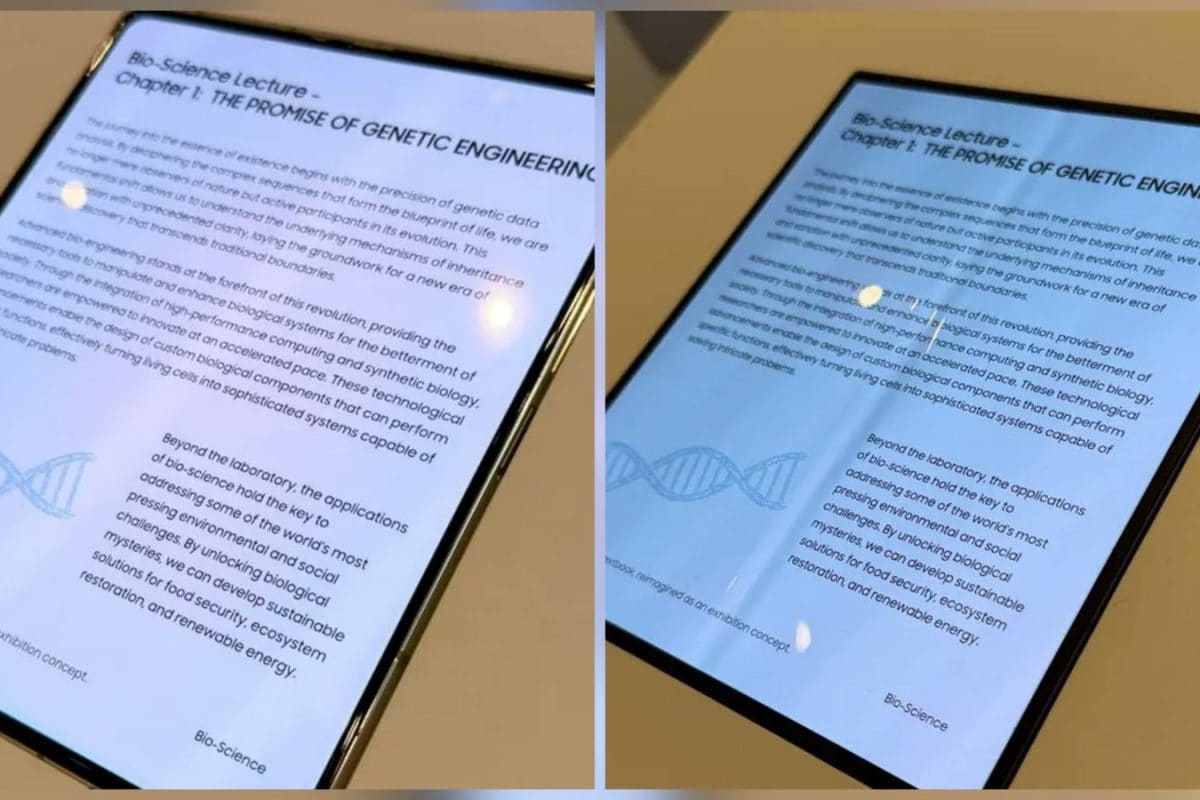 Samsung Previews New Creaseless Display: iPhone Fold To Launch With It?