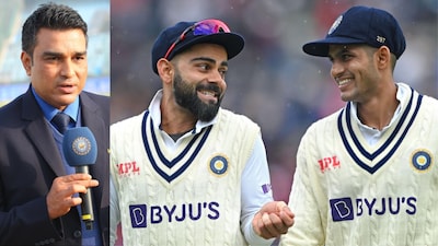 Sanjay Manjrekar had criticised Virat Kohli for retiring from Tests over ODIs.(PC: Sportzpics, @ShubmanGill/X) 