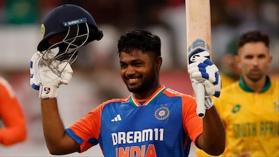 Sanju Samson has scored two centuries against South Africa (Picture Credit: AFP)