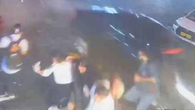 A drunk Derrick Tony crashed his Skoda into Barbeque Nation on Indiranagar’s 100 Feet Road, injuring one. Pedestrians escaped unharmed.  (Image: X)