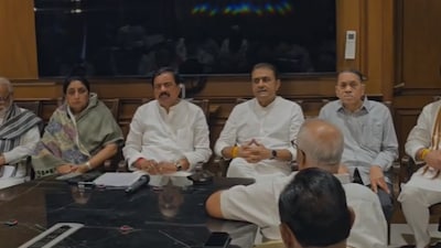 Sunetra Pawar and Praful Patel among other NCP leaders.