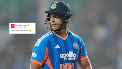 RR's 'new danav' tweet for Shivam Dube goes viral. (Picture Credit: AP)