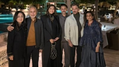 Mom-To-Be Sonam Kapoor Glows As She Shows Off Baby Bump At New Year Party With Family