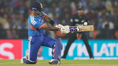 Suryakumar Yadav becomes 4th Indian to score 9000 runs in T20s. (Picture Credit: AP)