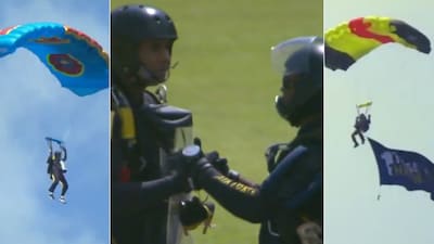 The T20 World Cup trophy had a special launch event in Colombo. (X/SLC)