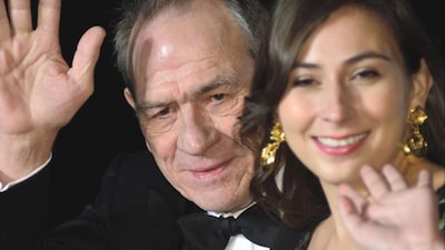Tommy Lee Jones with his daughter Victoria Jones at a public event in an earlier appearance.