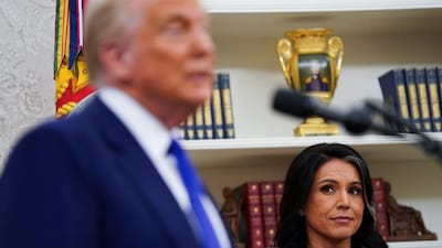 Tulsi Gabbard cautions President Trump against military action in Venezuela, urging diplomacy instead. (IMAGE: REUTERS FILE)