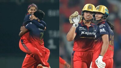 Shreyanka Patil, Radha Yadav and Richa Ghosh. (WPL)