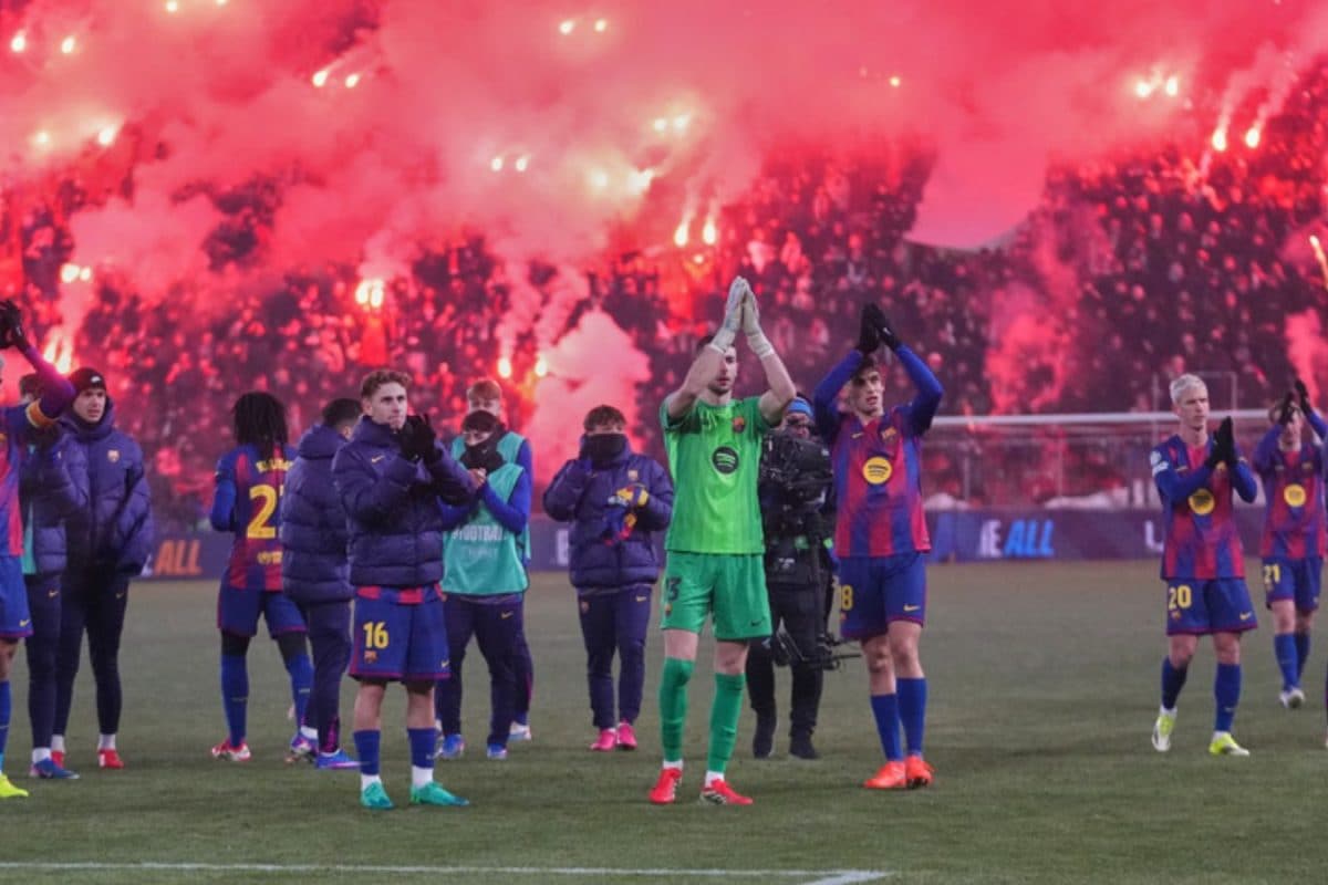 Fermin Lopez At The Double As Barca Rally To Sink Slavia In Prague