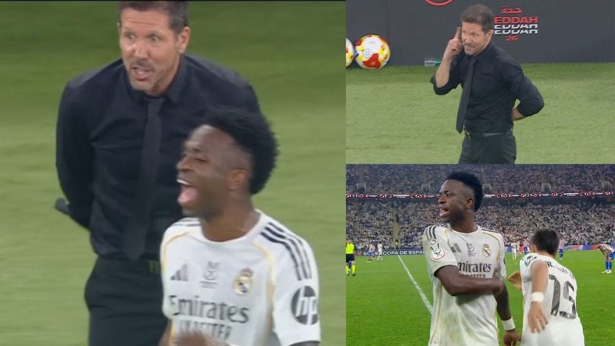 'Vini, Florentino's Going To...!' Diego Simeone Takes Dig At Vinicius Junior During Spanish Super Cup Semis