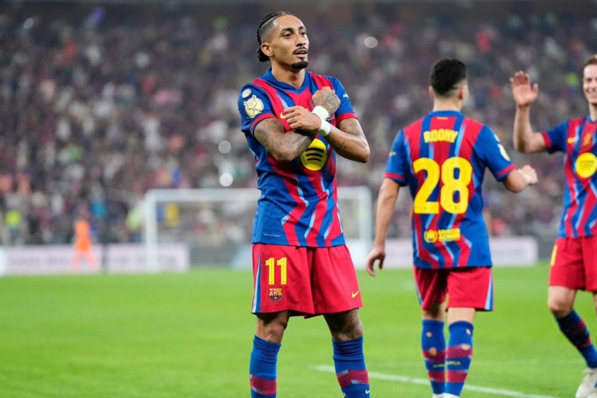 Raphinha Belters Send Five-Star Barca Into Spanish Super Cup Final | Watch