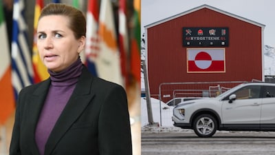 Denmark PM Mette Frederiksen. (Photo by NICOLAS TUCAT / AFP)