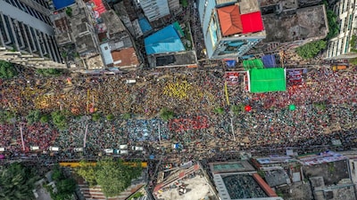 Protests have become part of daily life in Bangladesh's capital Dhaka, with residents either taking part as political parties jostle for power after an uprising last year -- or avoiding them. (Image: AFP/File)