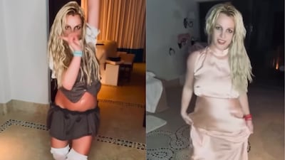 Britney Spears Shrugs Off Wardrobe Malfunction, Dances On To Aguilera's Song