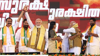 BJP leader V V Rajesh was elected mayor of Thiruvananthapuram Corporation on December 26. (Photo: X/@narendramodi)