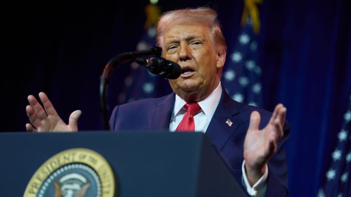 'My Wife Hates When I Do This': Trump Mocks Trans Athletes In Women's Sports