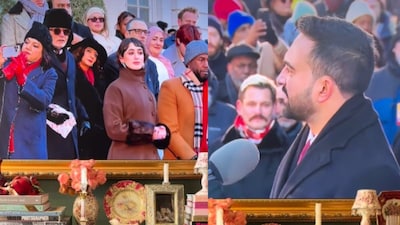 Mira Nair was seen filming the ceremony on her phone. (Photo Credit: Instagram)