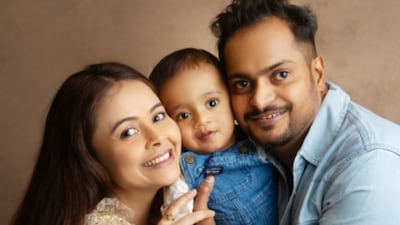 Devoleena Bhattacharjee shares a family photo with husband Shanawaz Shaikh and son Joy. (Photo Credit: Instagram)