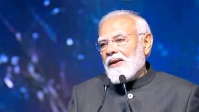 Prime Minister Narendra Modi at the inauguration of the Grand International Exposition of Sacred Piprahwa Relics. (ANI/X)