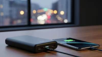 DGCA has disallowed the use of power banks for charging phones or other gadgets during flights, including through aircraft seat power outlets. (AI generated image)