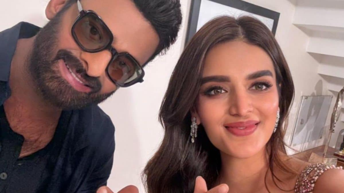 The Raja Saab Star Niddhi Agerwal Drops Korean Heart Self...