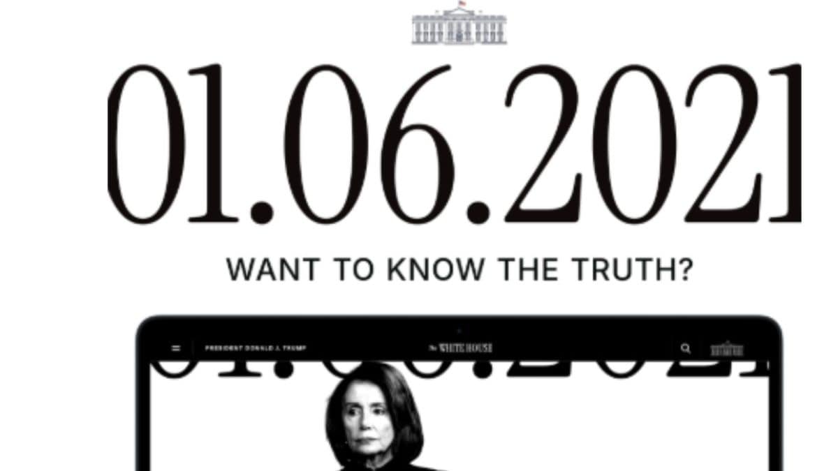 White House Website Pushes Trump’s January 6 Version, Blames Police And Pelosi