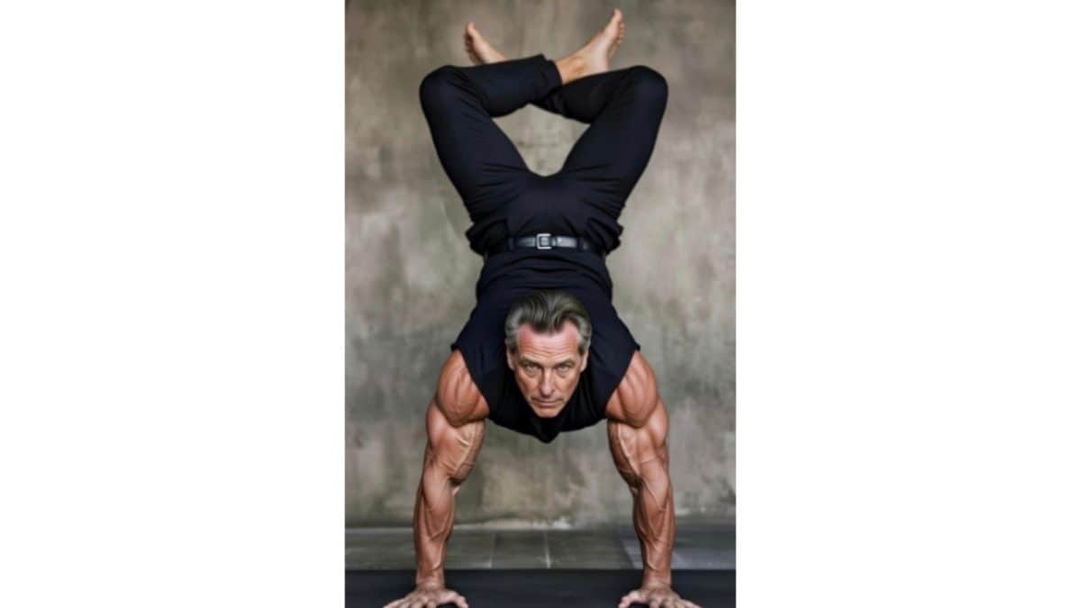 After JD Vance Mocks Gavin Newsom's Photo, California Governor Replies With Another Yoga Pose