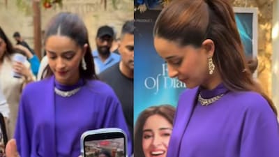 Ananya Panday steps out in a beautiful purple dress. (Photo Credit: Instagram)