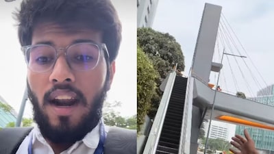 The man shows greenery surrounding the area. (Photo Credit: Instagram)