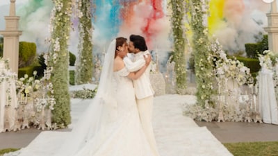 Check out Nupur Sanon and Stebin Ben's fun reception night.(Photo Credit : Instagram)