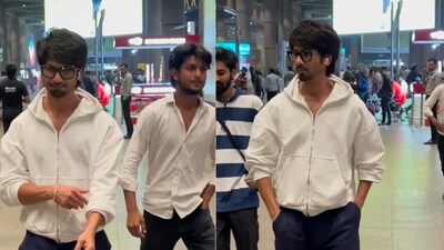 Shahid Kapoor was spotted returning to Mumbai at the airport. (Photo Credit: Instagram)