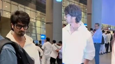 Shahid Kapoor was seen in a casual airport look. (Photo Credit: Instagram)
