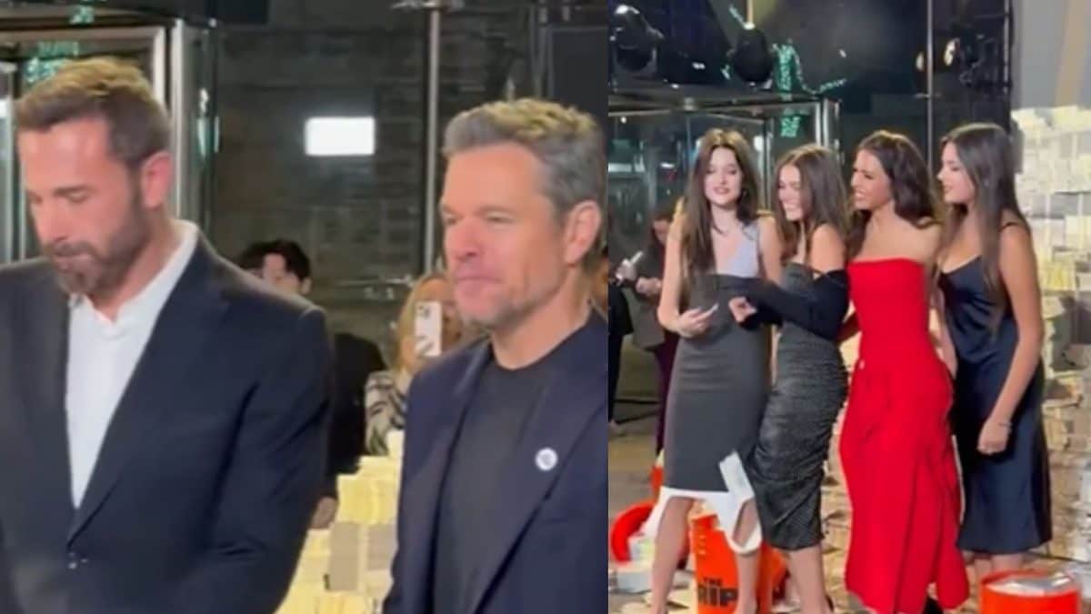 Matt Damon Gets Roasted By Daughter, Gia, At The Rip Premiere In New York