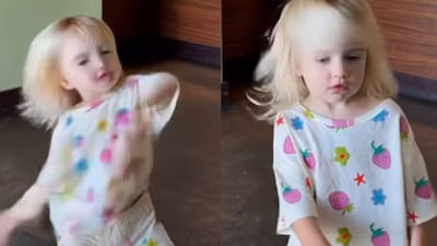 An AI-generated reel showing a baby dancing inside a cafe has gone viral. (Photo courtesy of Instagram)