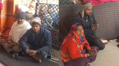 Locals had gathered at the temple, offering prayers to the dog. (Photo Credit: X)