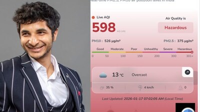 Delhi’s AQI stood at 368 this morning. (Photo Credit: X)
