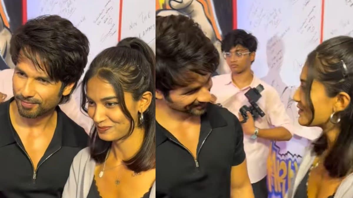 Shahid Kapoor Happily Leans In To Pose With A Fan, Internet Calls Her: ‘Lucky’