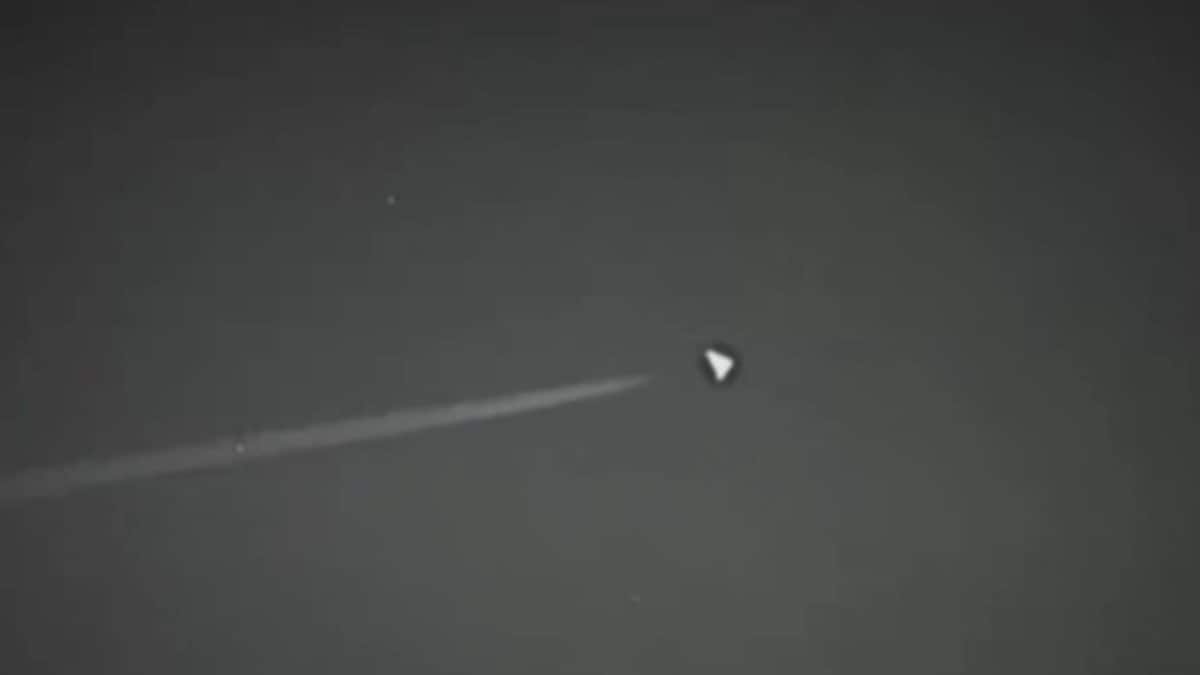 Newly Released Footage Shows Unknown Triangular Aircraft Over Nevada Air Base In US